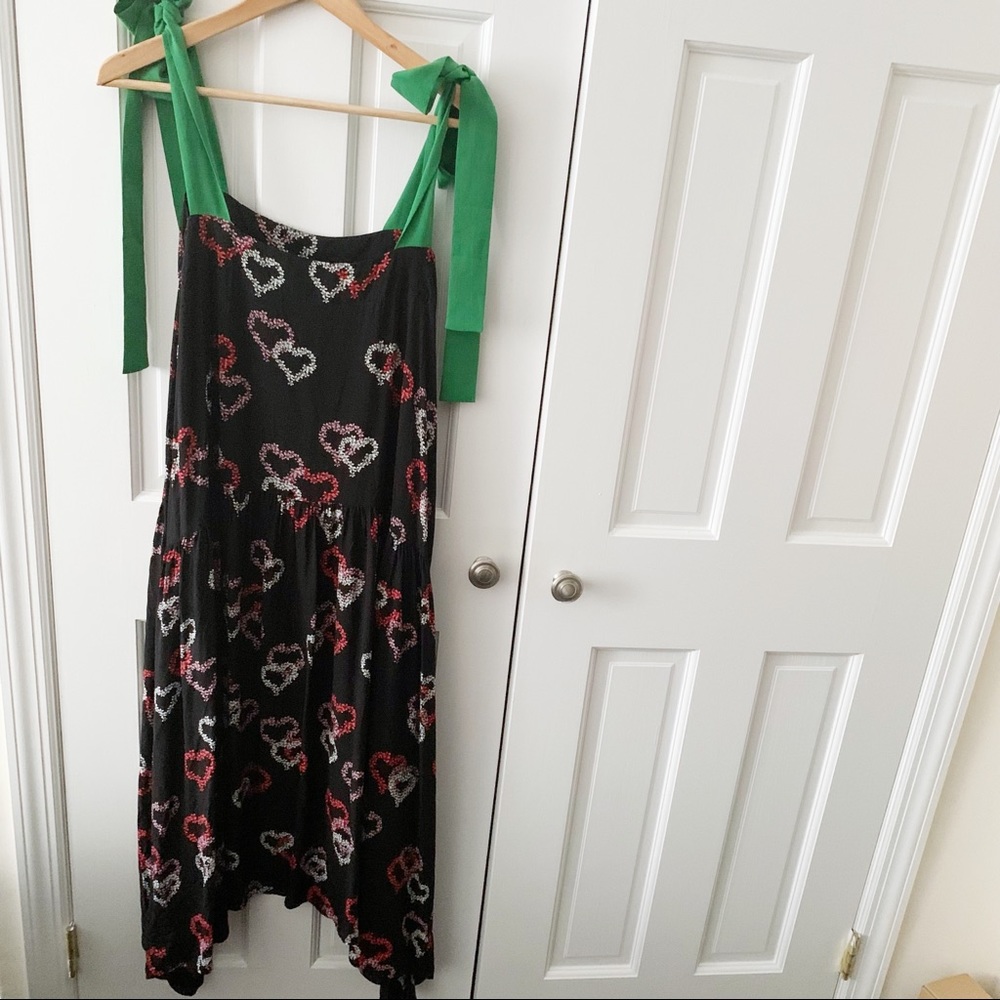 Sandro Delicat Heart Motif Midi Dress - Picture 4 of 11